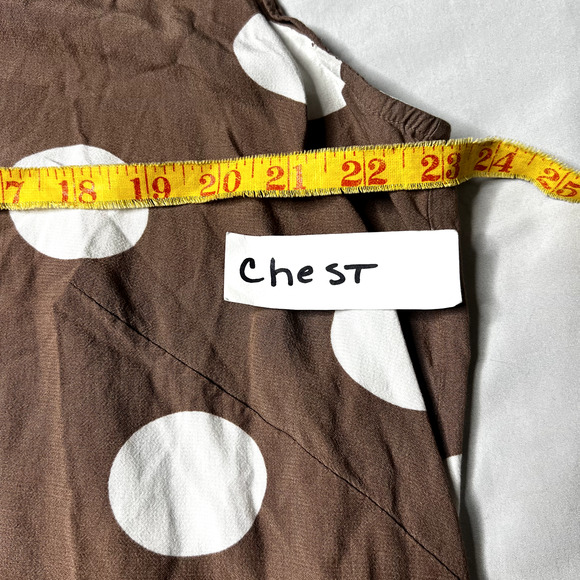 Loft‎ Plus Size 16 Brown Polka Dot Career Business Essential Blouse Pretty Woman - Picture 4 of 10